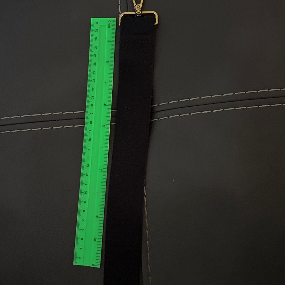 Madewell Black Adjustable Bag Strap with Gold Hardware - Picture 4 of 4